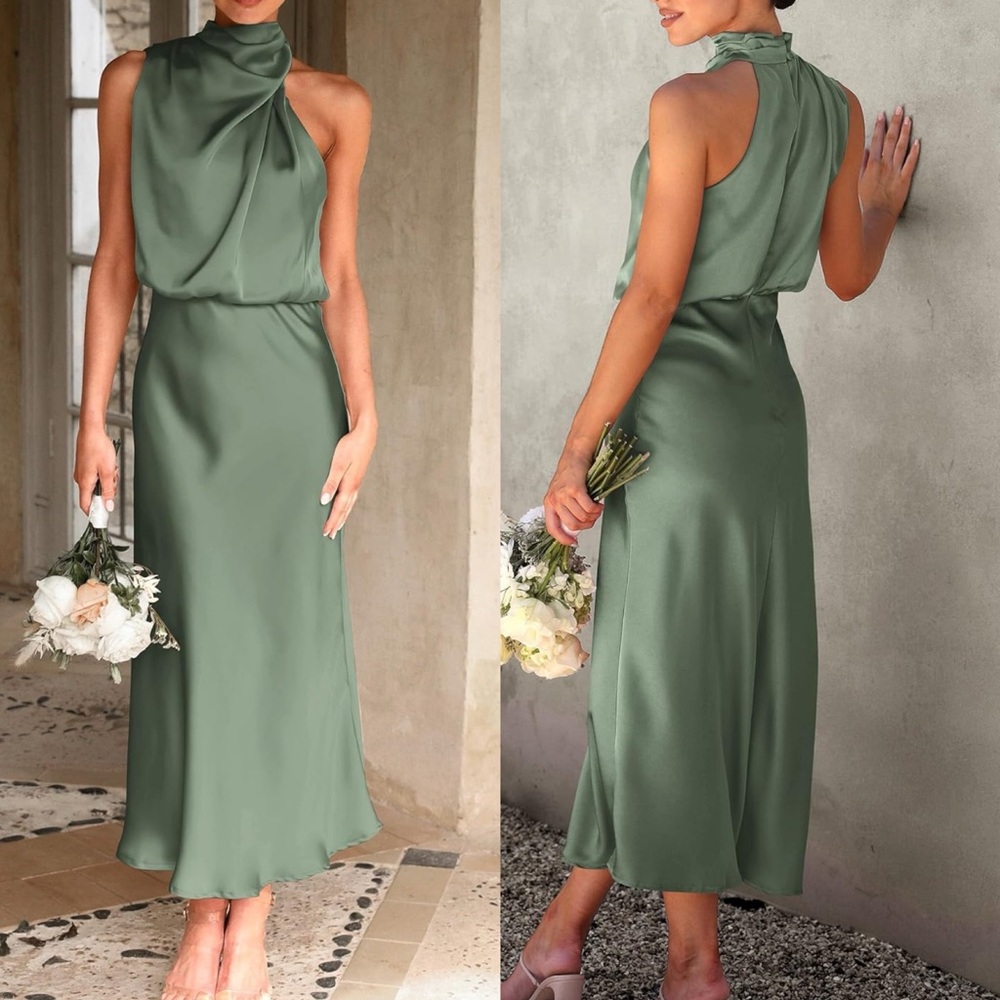 🐉 HOST PICK 🐉Elegant Green Sleeveless Dress